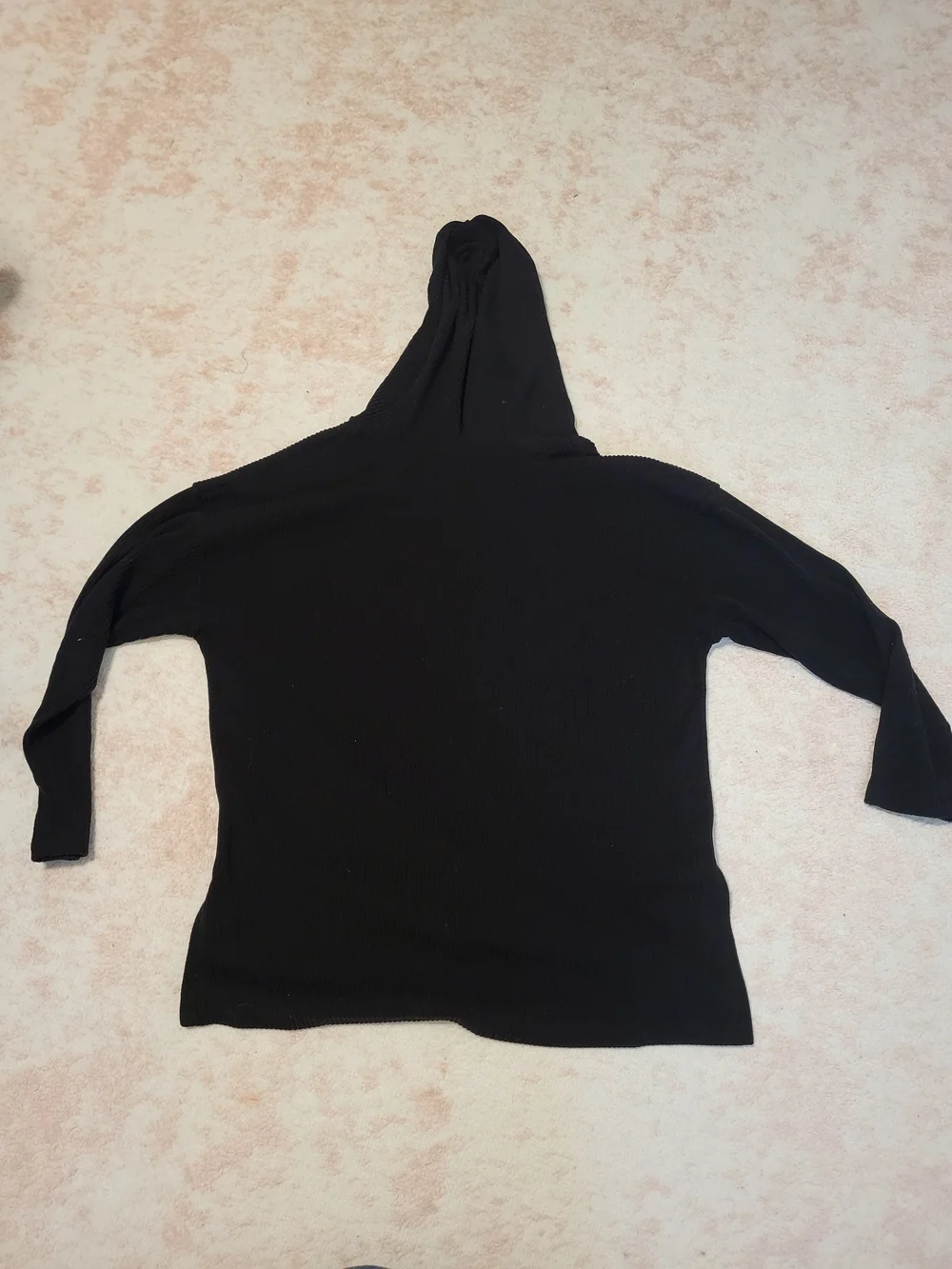 Old Navy Black Long-Sleeve Henley Sweater